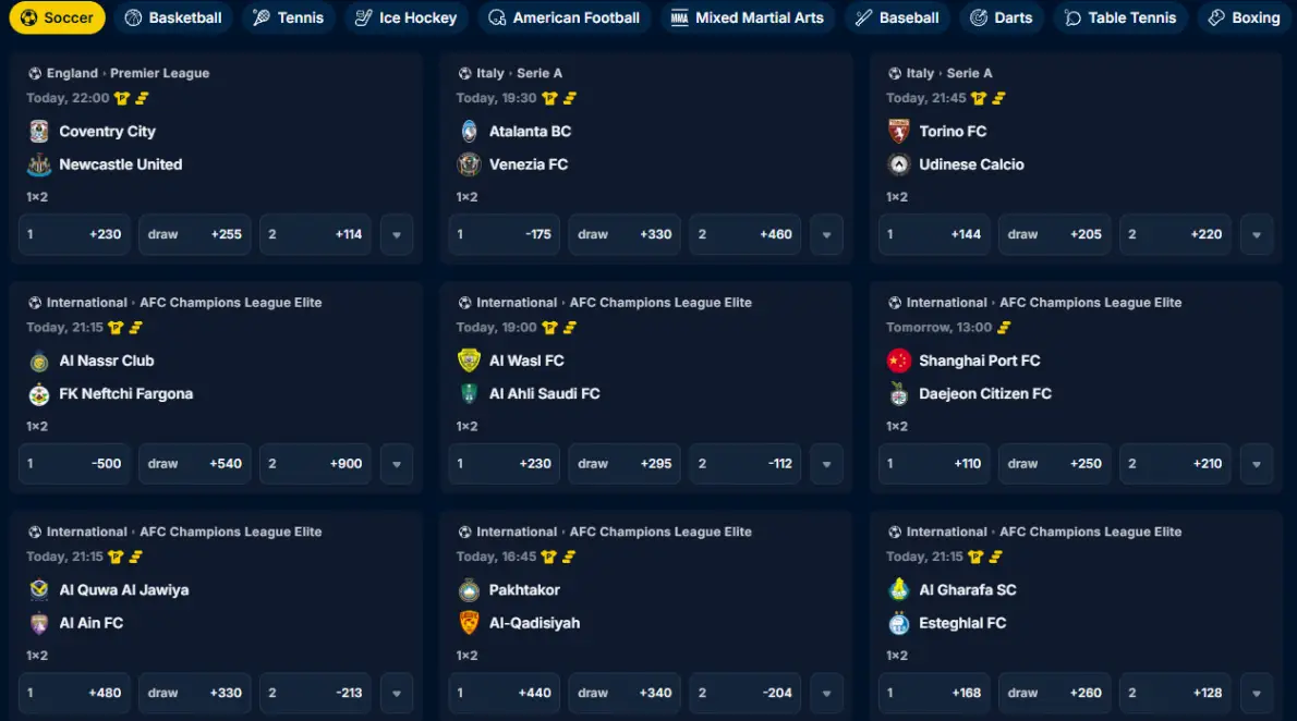 spinbob casino betting